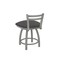 Holland Bar Stool Co 18" Low Back Swivel Vanity Stool, Nickel Finish, Canter Storm Seat 41118AN004 - alternate 5